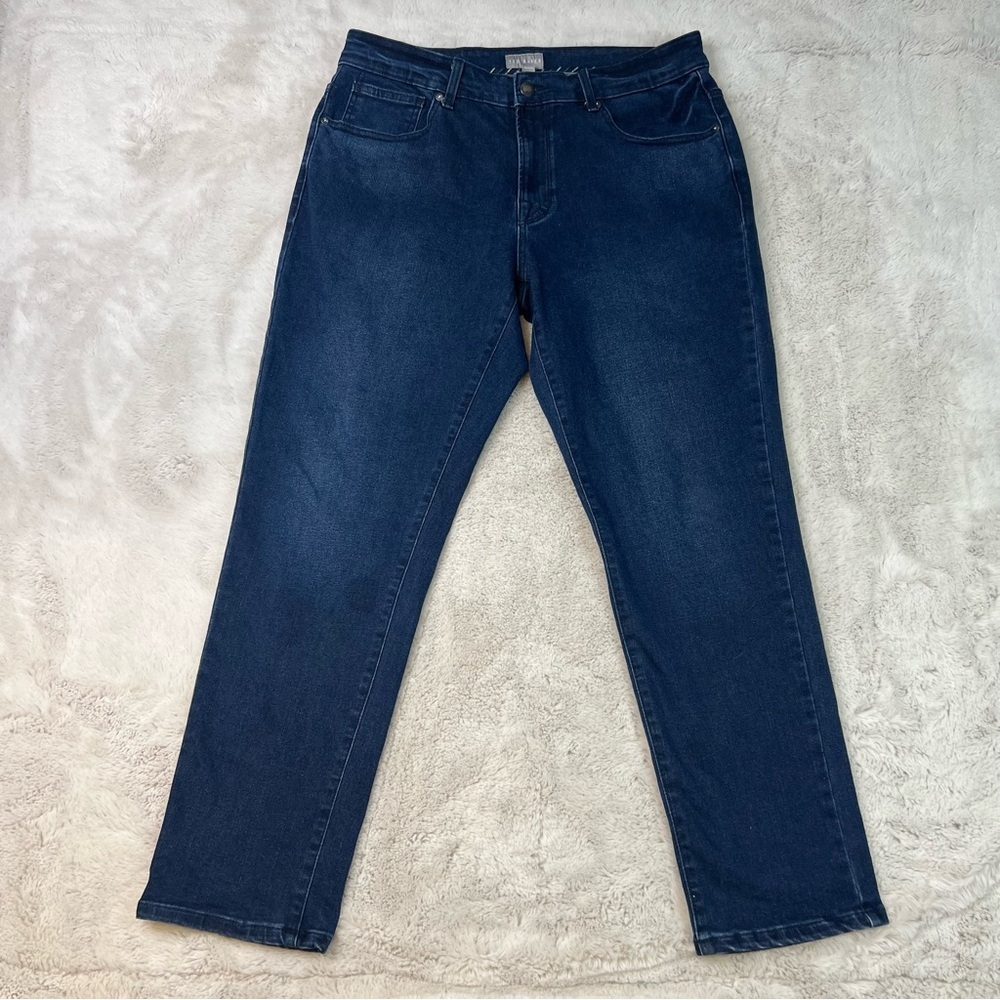 Ted Baker Jeans Size 32x30 Womens Dark Wash Straight Leg Cotton Stretch